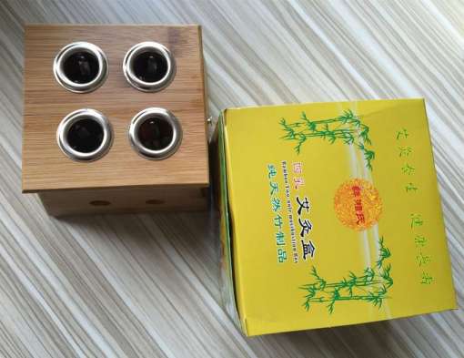 Moxibustion Burner Container Bamboo Various Hole Moxibustion Box for Medicine Therapy